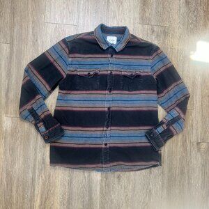 Katin Shirt Flannel Men's Large Western Striped Thick Cotton Outdoor Grunge